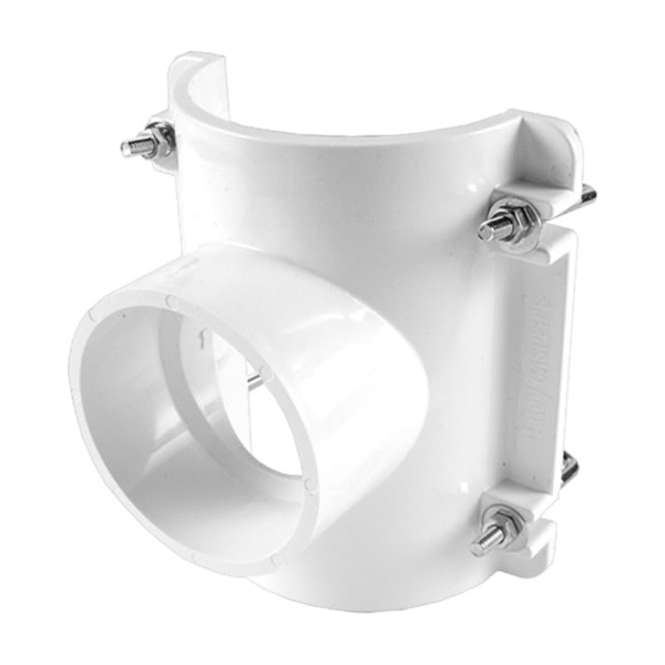 4 in. x 3 in. PVC Saddle Tee Kit