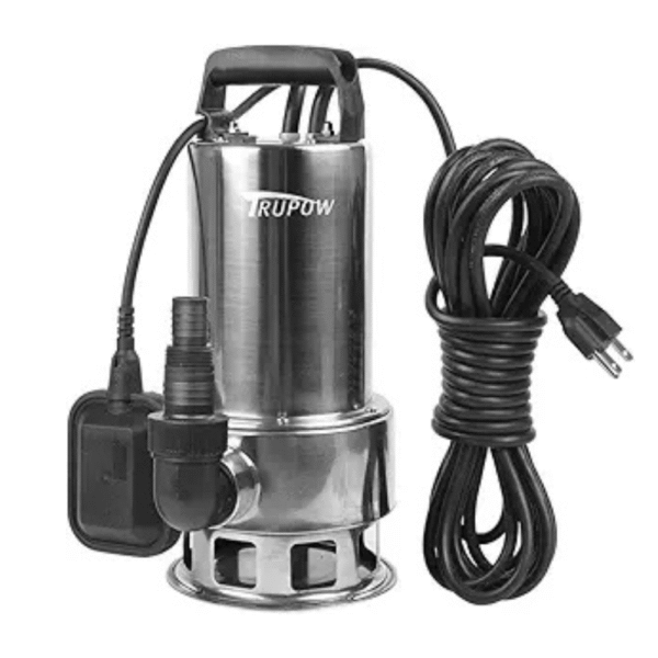 1.5HP 110v Submersible Sewage Drain Flood Stainless Steel