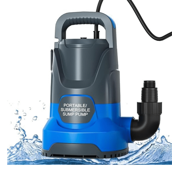 Sump Pump Submersible Water Pump 1HP 3700GPH Portable Water