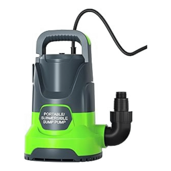 Water Pump Submersible Sump Pump 1HP 4500GPH Portable Electric Water Pump
