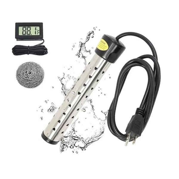 Immersion Water Heater with 304 Stainless Steel Cover Intelligent Temperature Control