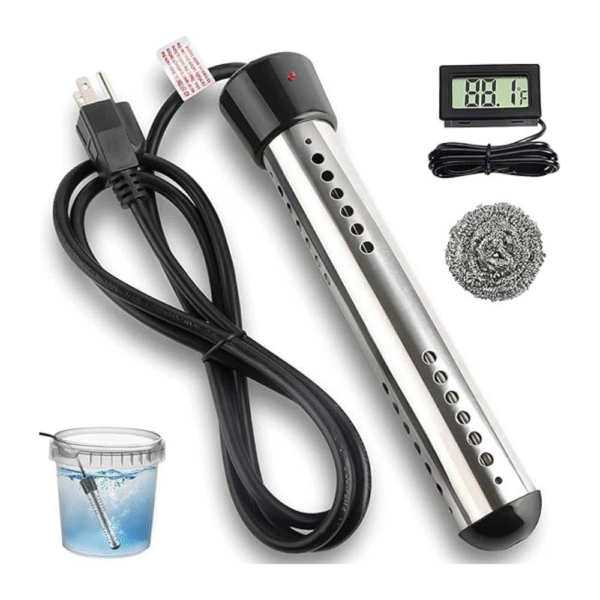 Immersion Water Heater, 2000W Portable Electric Instant Bucket Heater