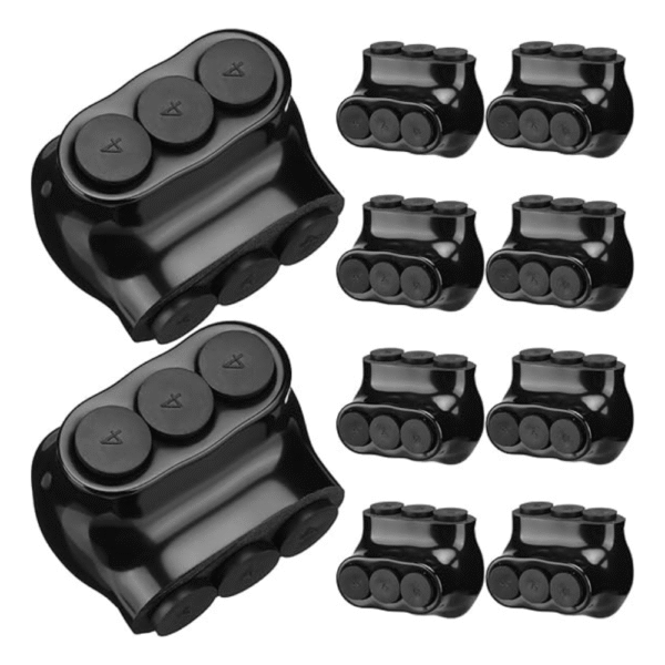 Kanayu 10 Pcs Black Insulated Multi Cable Connector