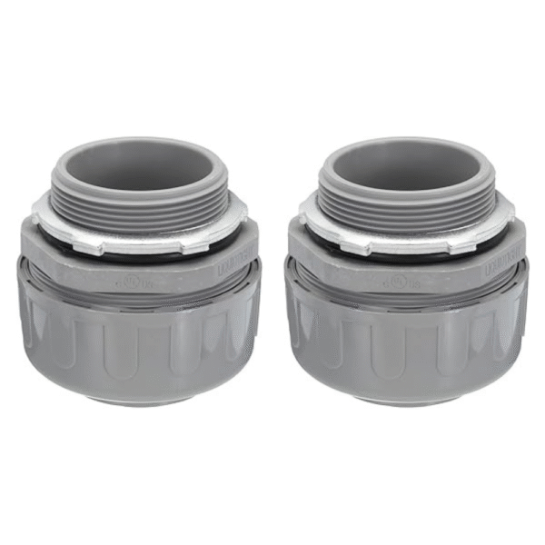 MECCANIXITY Liquid Tight Connector 2NPT Non-metallic Liquid Tight Conduit Connector