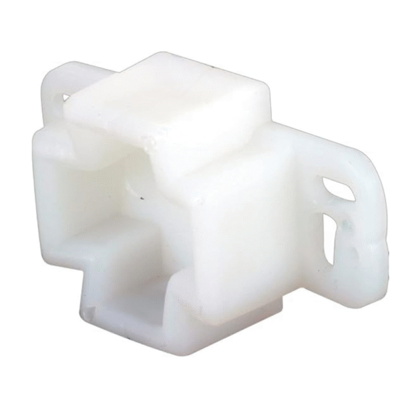 R 7261 White, Plastic, Center Rail Drawer Track Rail Support Bracket