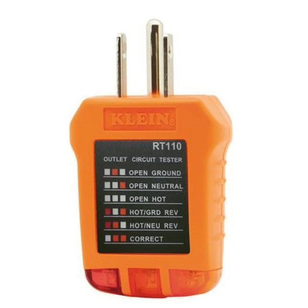 RT110 Outlet Tester, AC Electrical Receptacle Tester